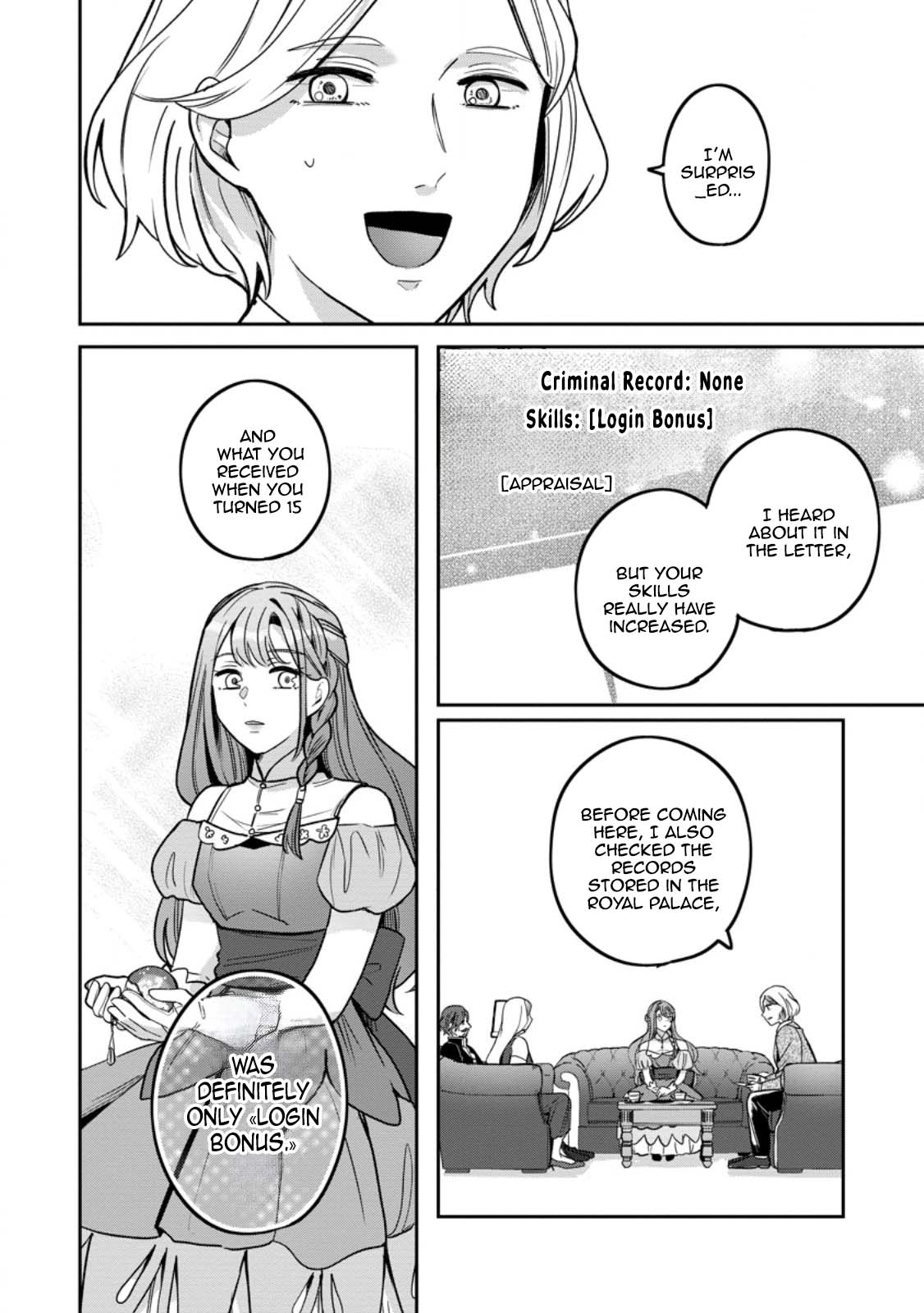 The Abandoned Lady with the ‘Login Bonus’ Skill. Chapter 8 Page 2